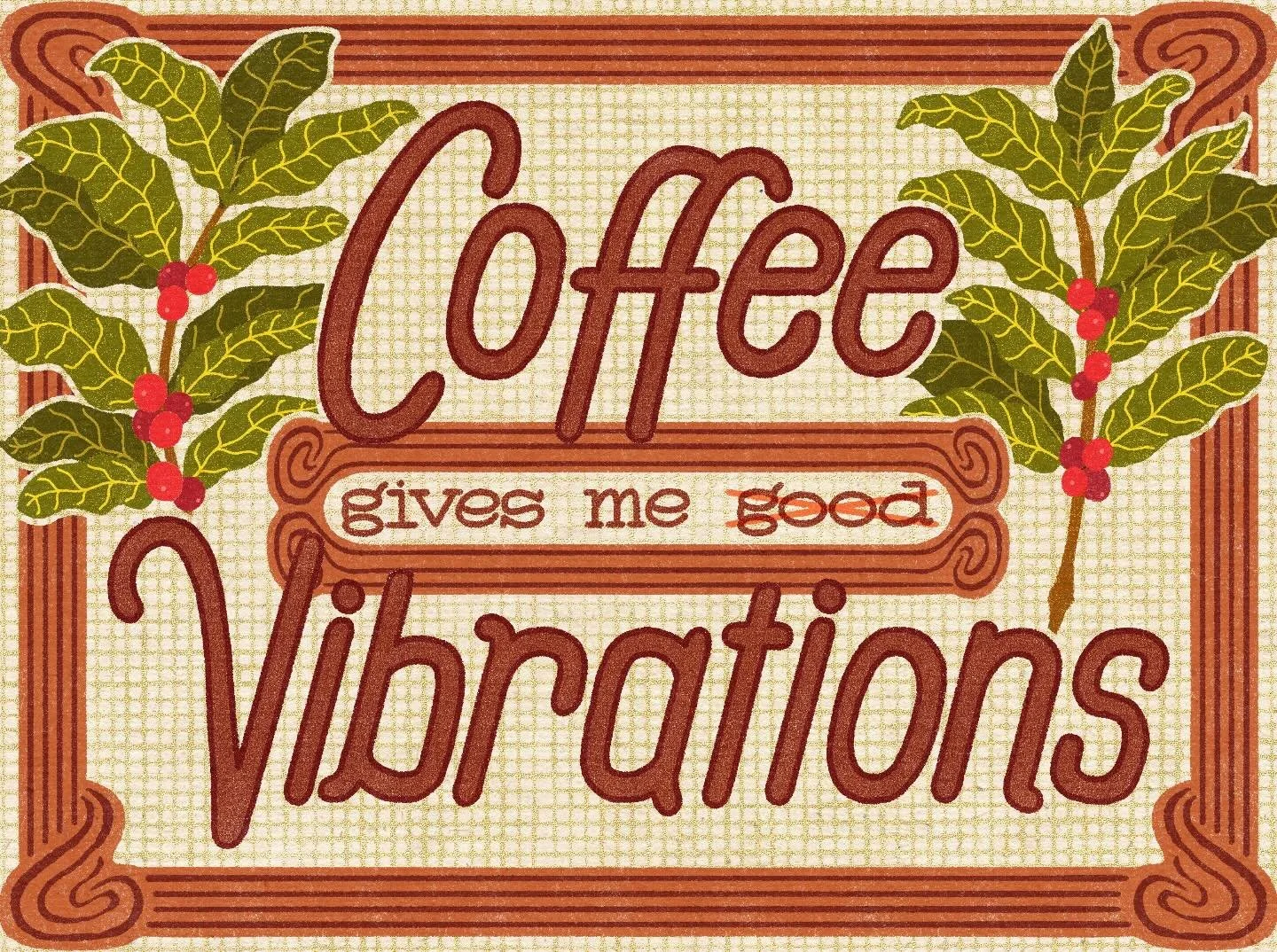 I was inspired to make this after 2 cups of coffee rose my heart rate to 130 in a matter of minutes ☕️🫨
&bull;
&bull;
⛔️No AI of any kind was used in the creation of this work⛔️
&bull;
&bull;
#lettering #illustration #coffee #coffeeplant