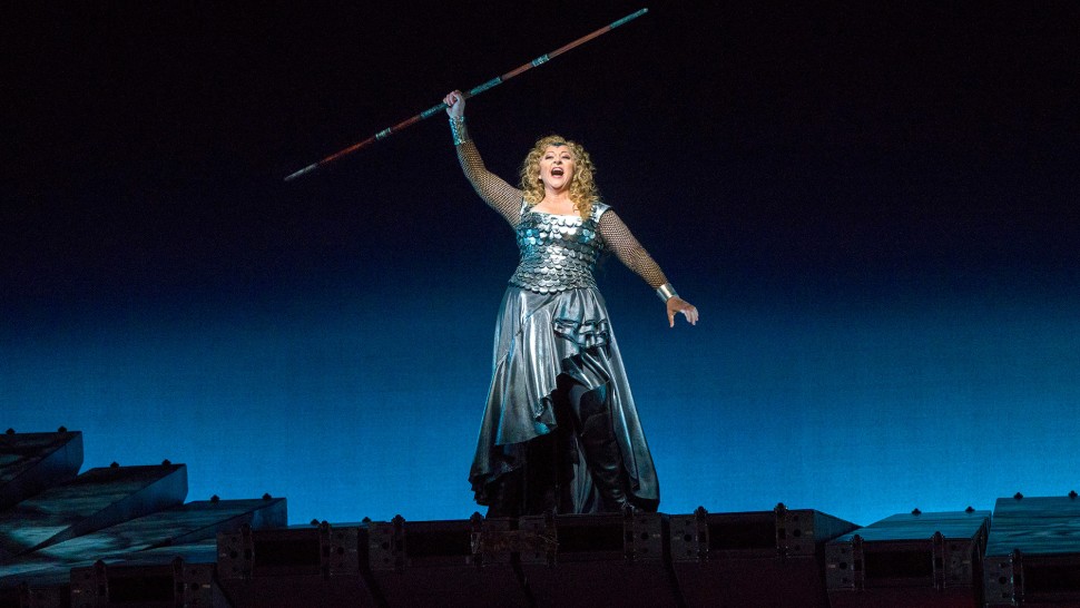 Christine as Brunnhilde in Wagner’s Der Ring des Nibelungen at the MET.
