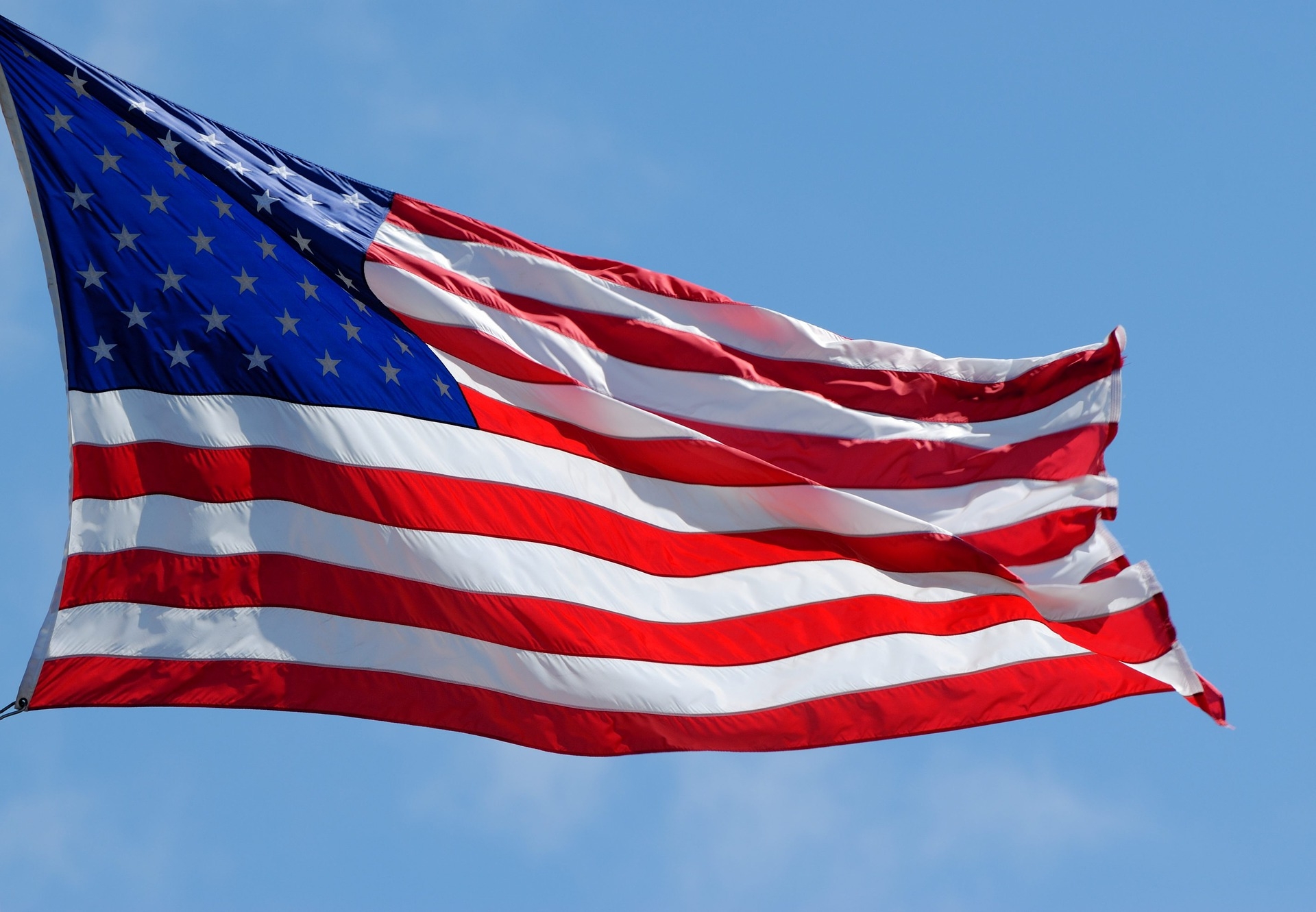 Protest over American flag