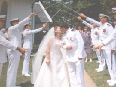 At our wedding 20 years later. 