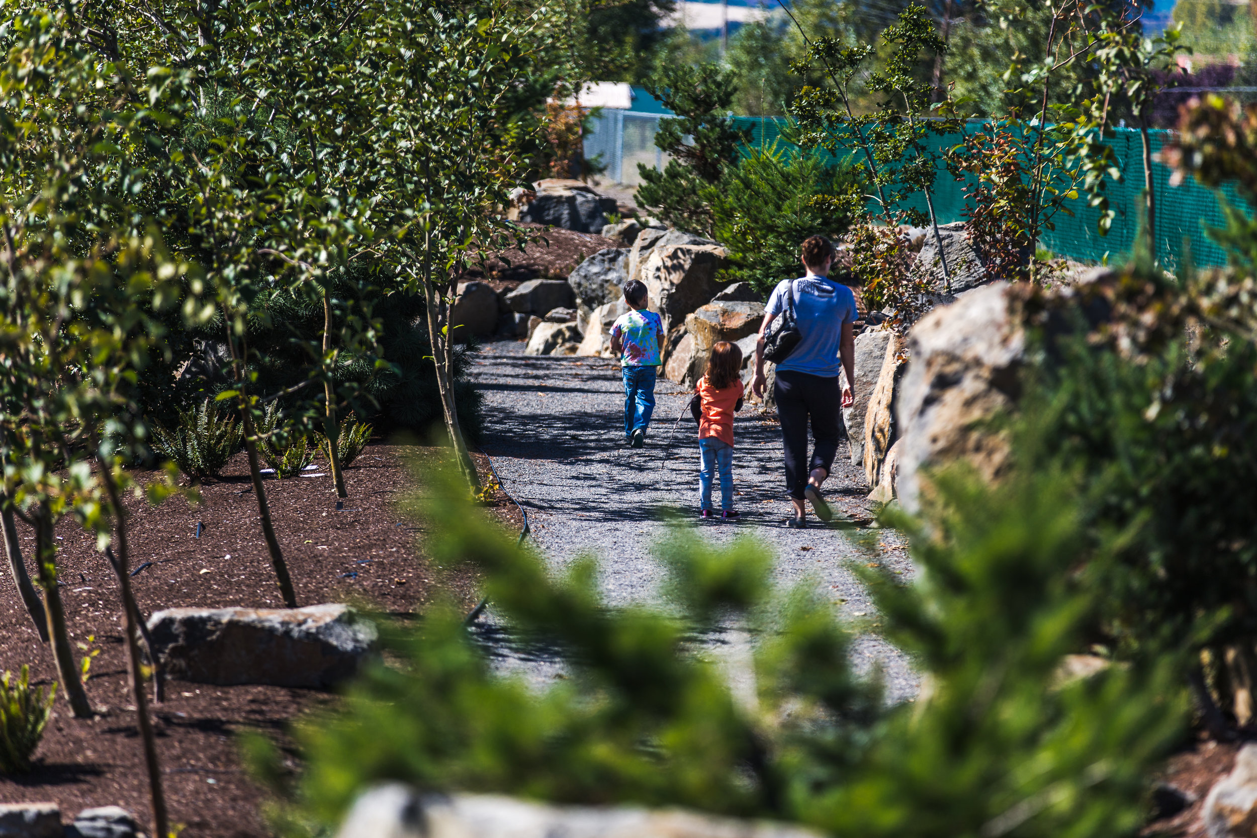 Visitors walk the trails 2015