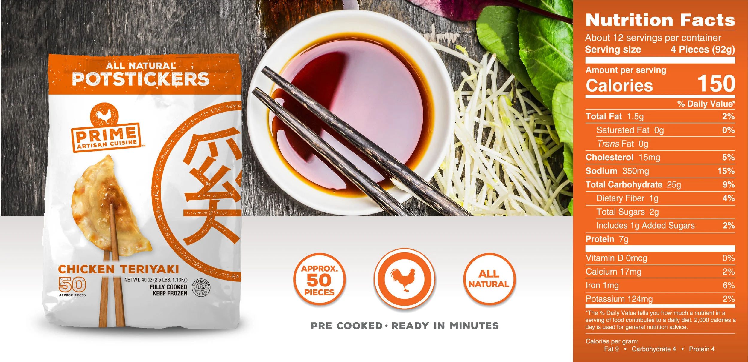 Potstickers Teriyaki — Prime Artisan Cuisine