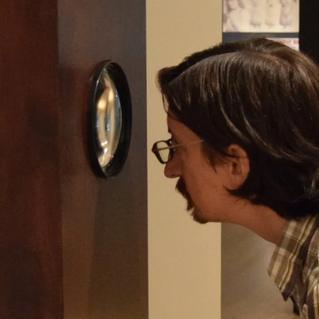 Self Portrait AGH with viewer 1.JPG