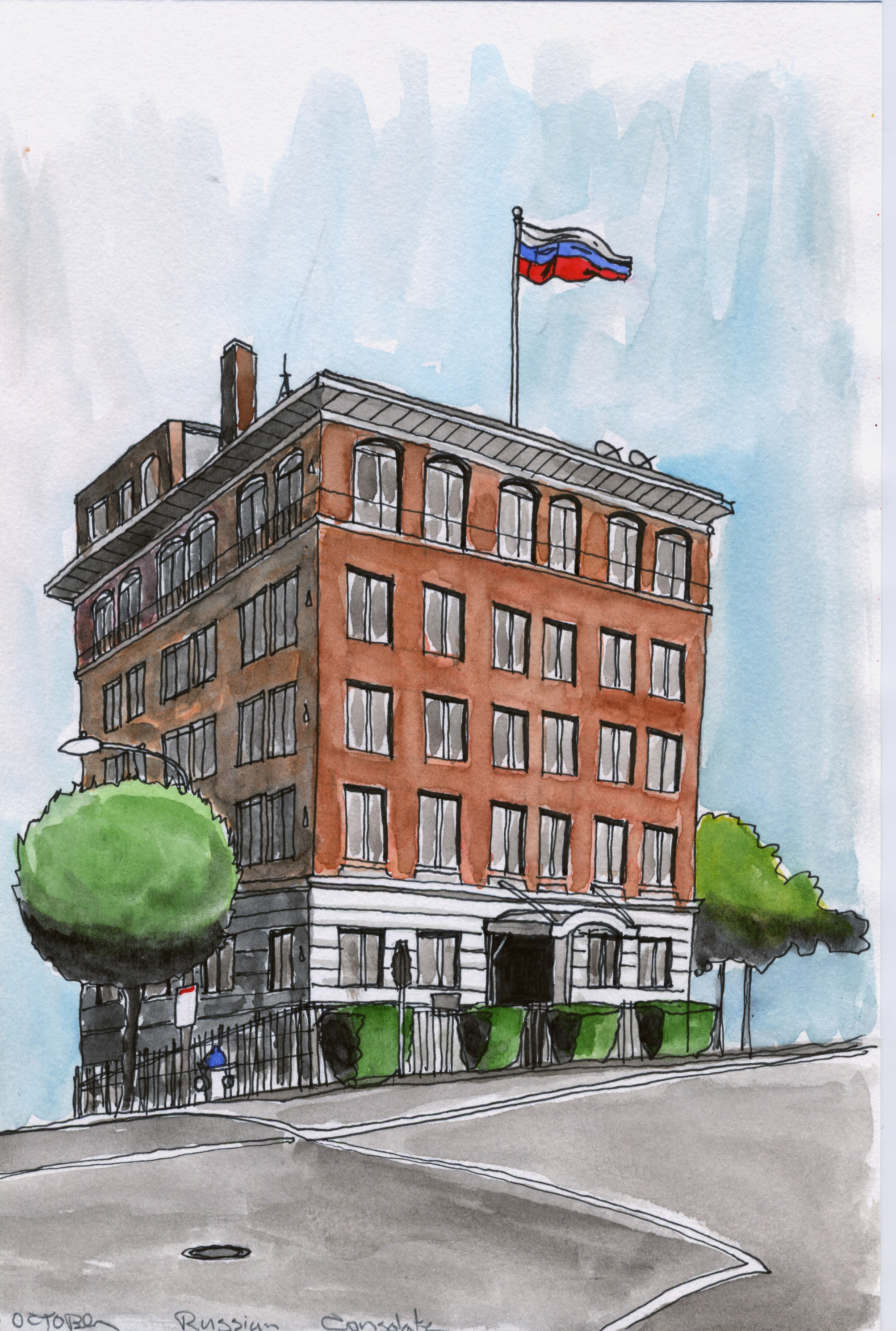The Russian Consulate in Pacific Heights, San Francisco