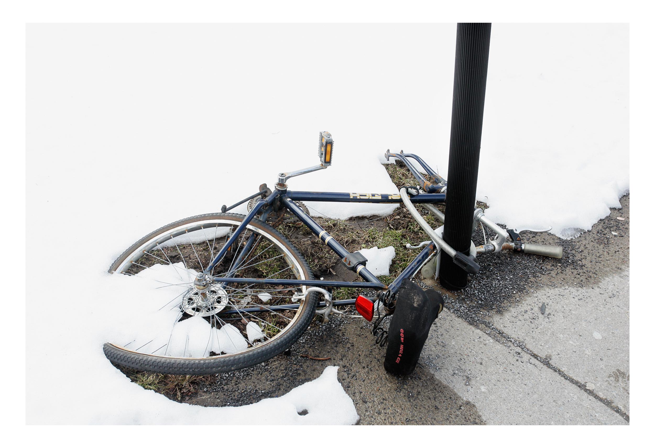  Série de photos sur les vélos abandonnés dans les rues de Montréal 