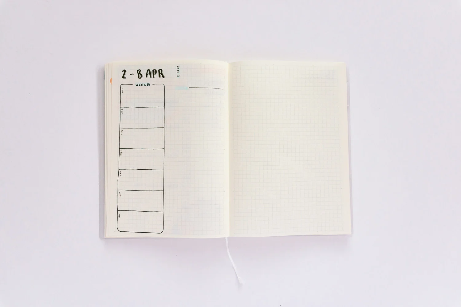 More or less how all my spreads look at the beginning of the week.