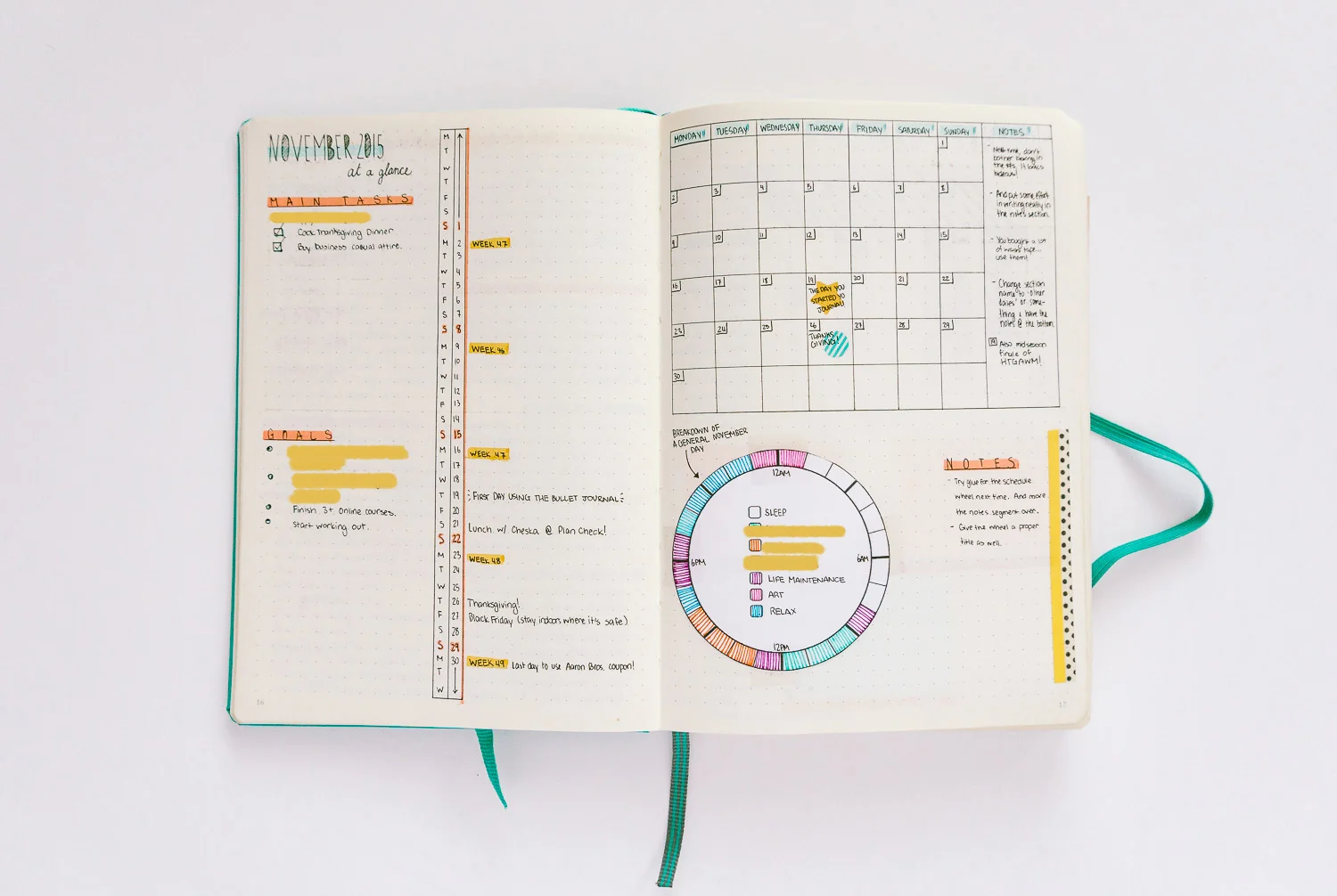 Looking back, I have no idea why I needed TWO calendars.