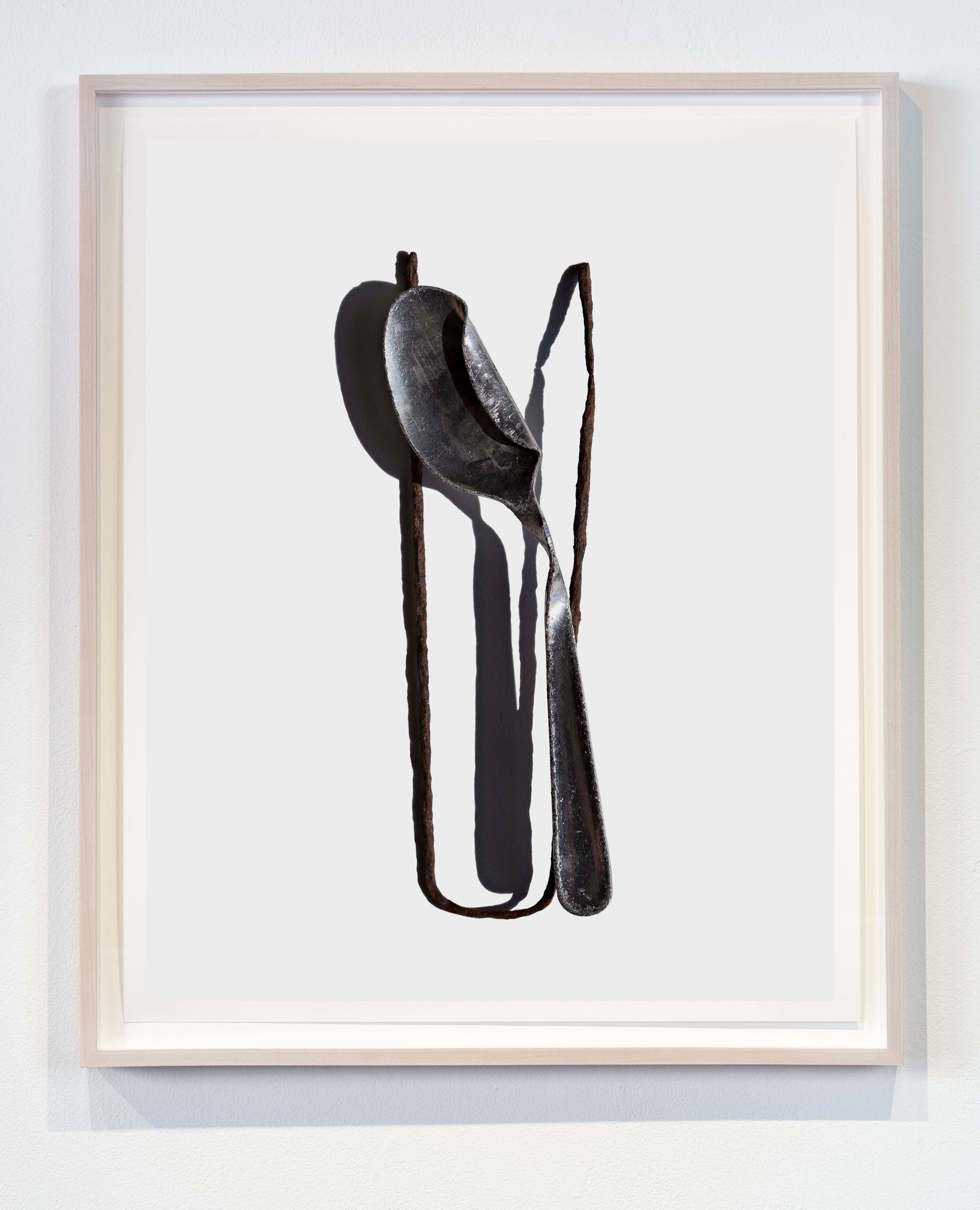  Twisted Spoon and Metal  archival pigment print 20x25 inches 