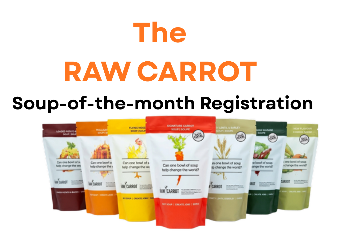 Raw Carrot Soup Registration