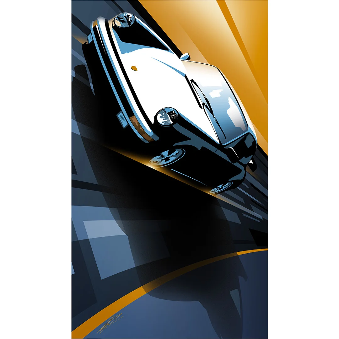 Porsche 911 Signed Print (Limited Edition: 50 prints)
