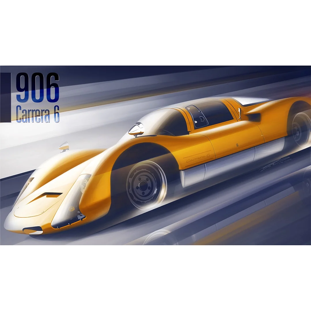 Porsche 906 Signed Print (Limited Edition: 50 prints)