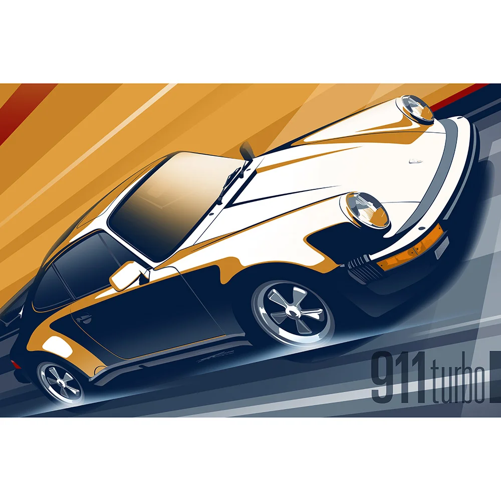 Porsche 911 Turbo - Signed Print (Limited Edition: 50 prints)