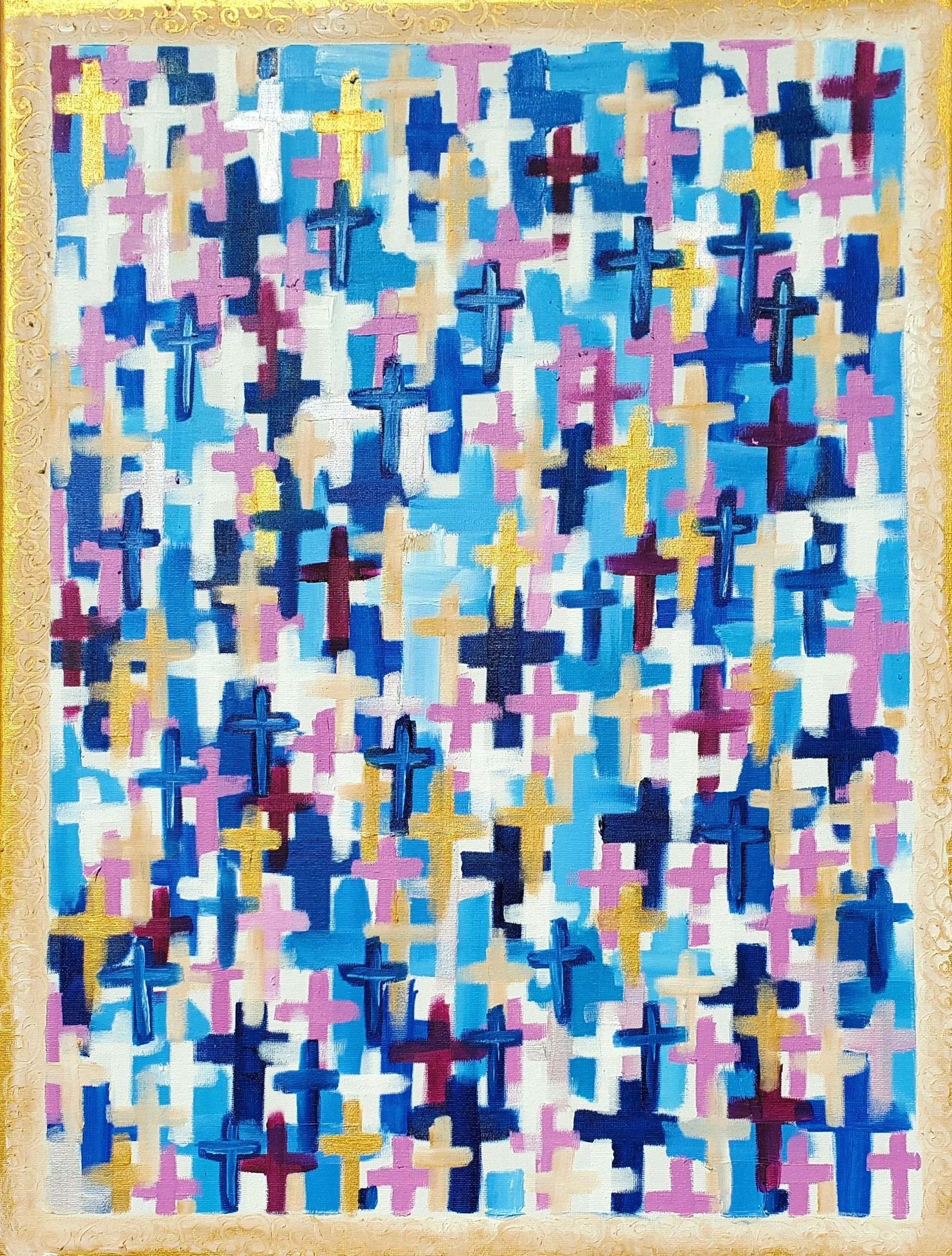  THOUSAND CROSS SERIES    No. 1   

 2026 | Oil on Canvas | 16 × 20 in. 

 There are moments when witnessing cruelty makes you realize that some things are not simply unpleasant or wrong by opinion, they feel deeply and undeniably wrong. That realiza