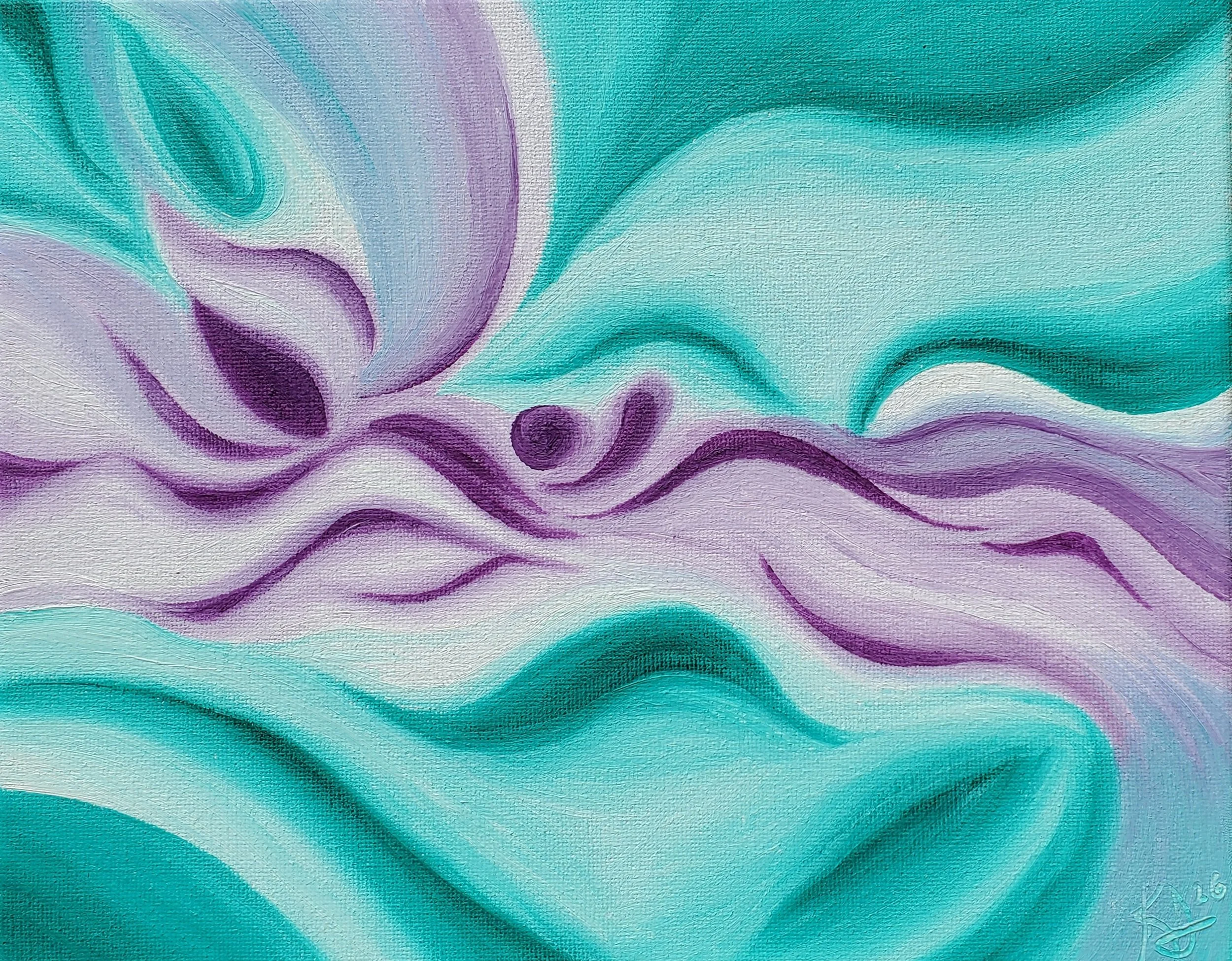  Stay Afloat 
 2026
 Oil on Canvas 10 x 8 in. 