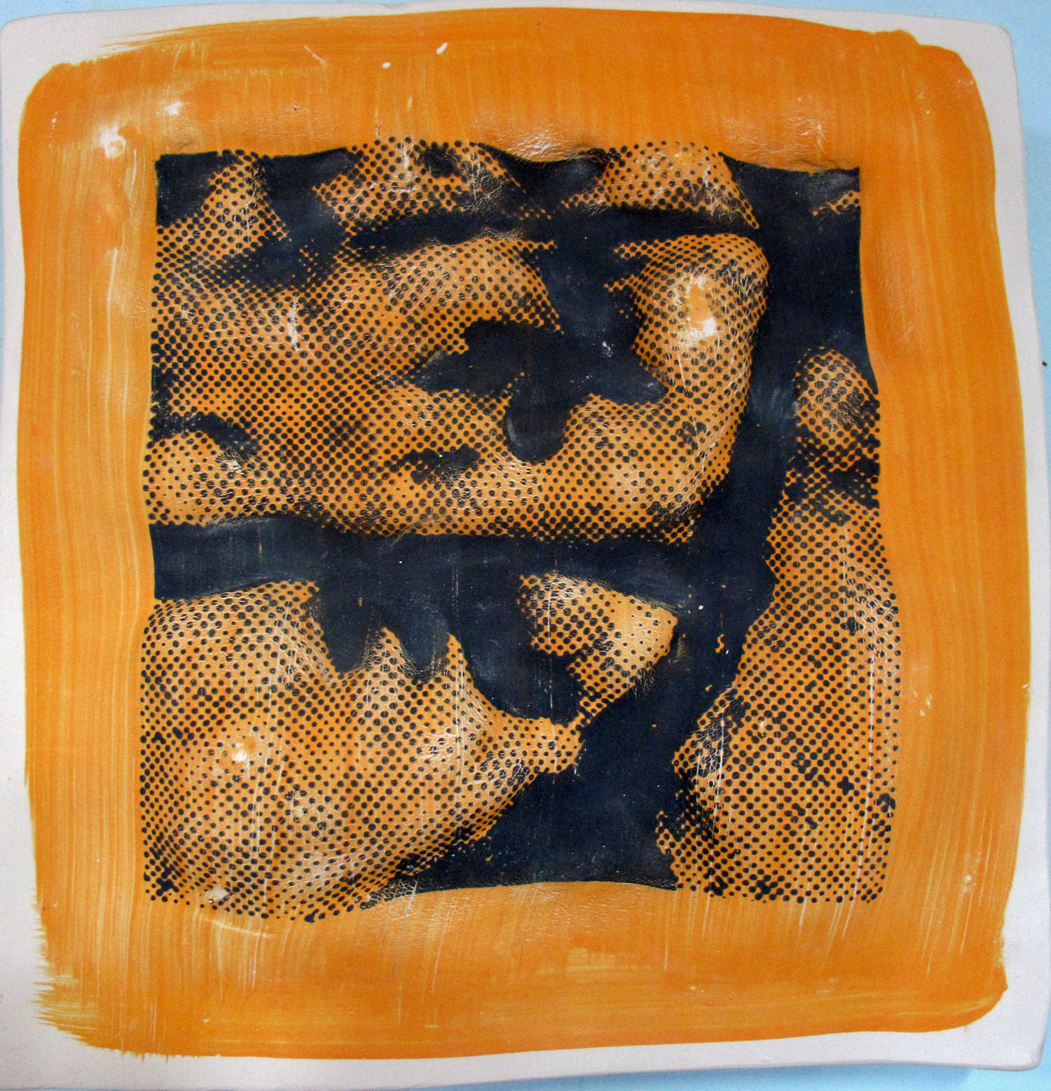 Burren, stoneware panel