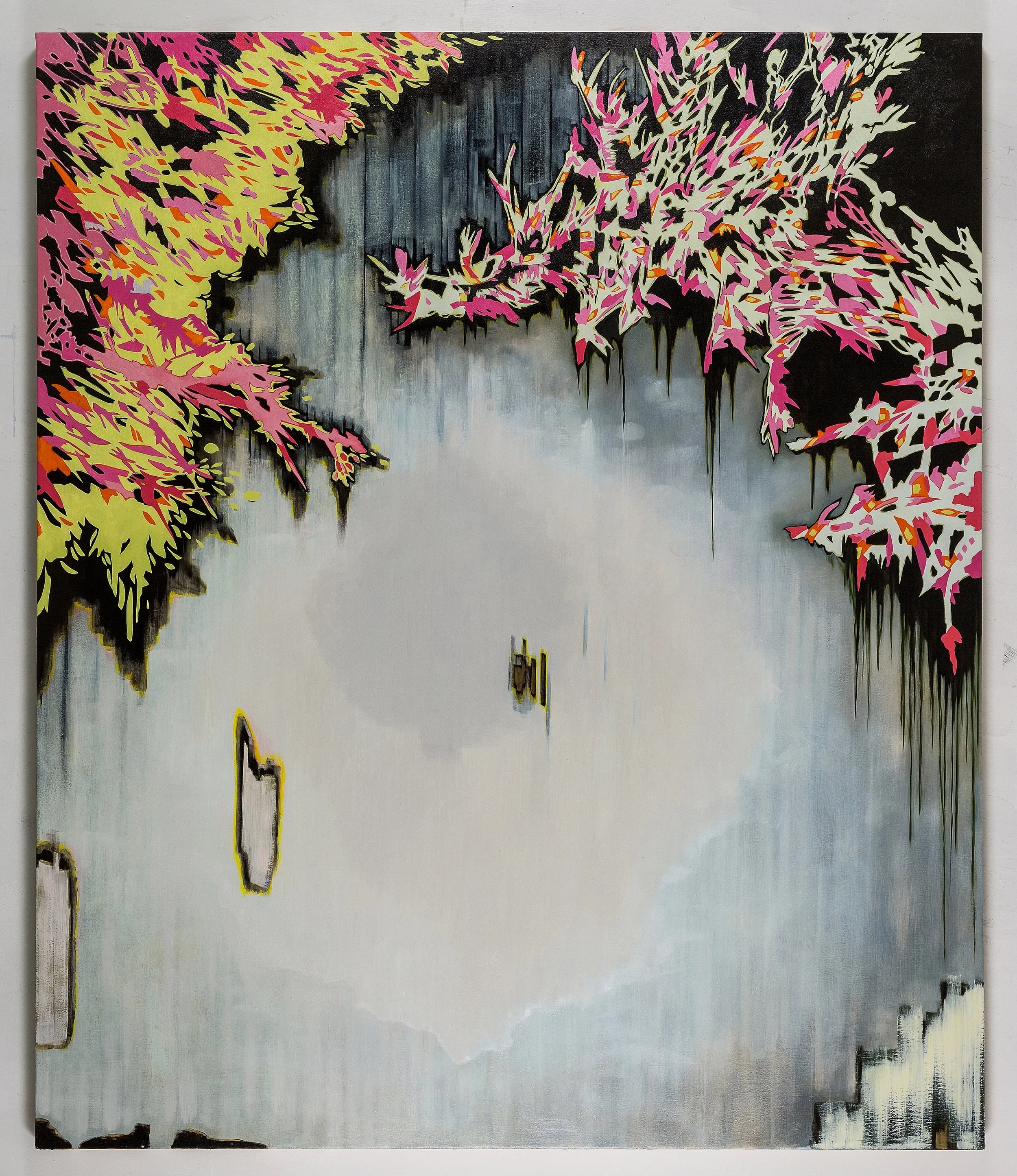 "Staring at the Sun, 2", 72" x 60", o/c, 2015