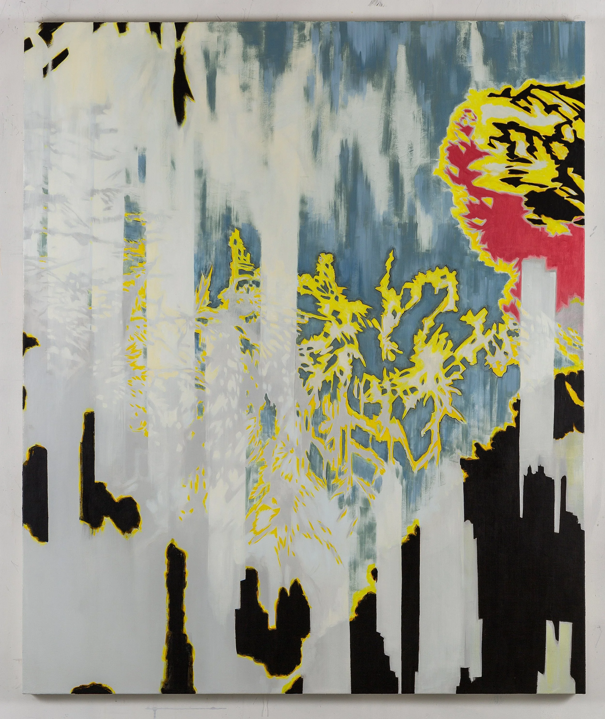 "Staring at the Sun, 1", 60" x 50", o/c, 2015