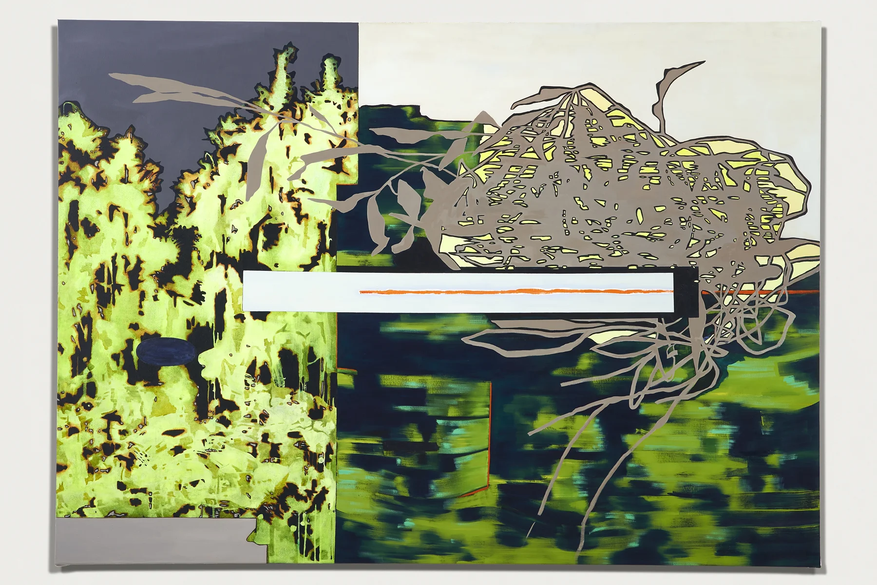 "Segue", 2017, o/c, 60" x 84"