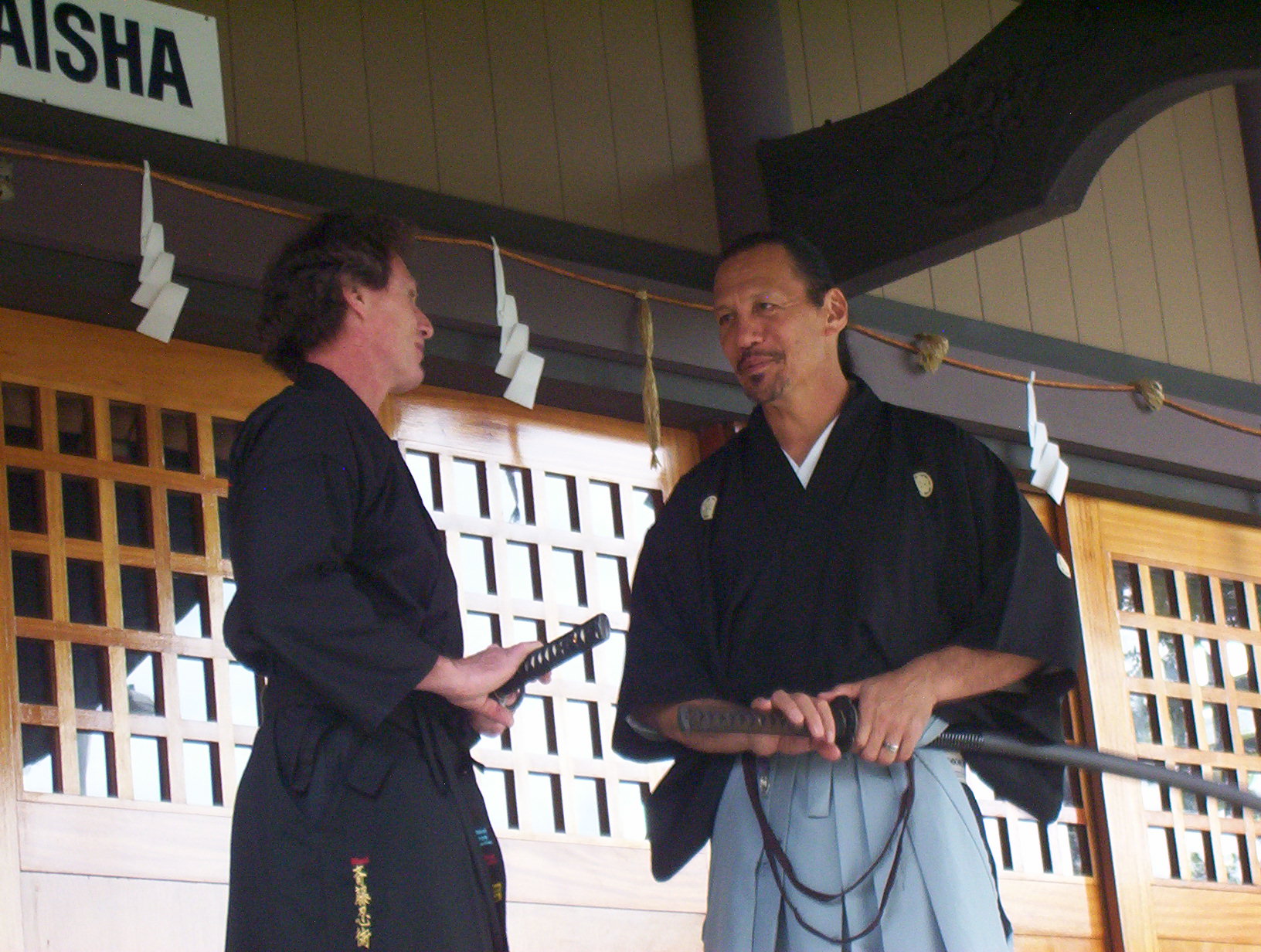 Master Maui Saito & Sensei Daron Brotherton, his highest ranked black belt student and instructor.
