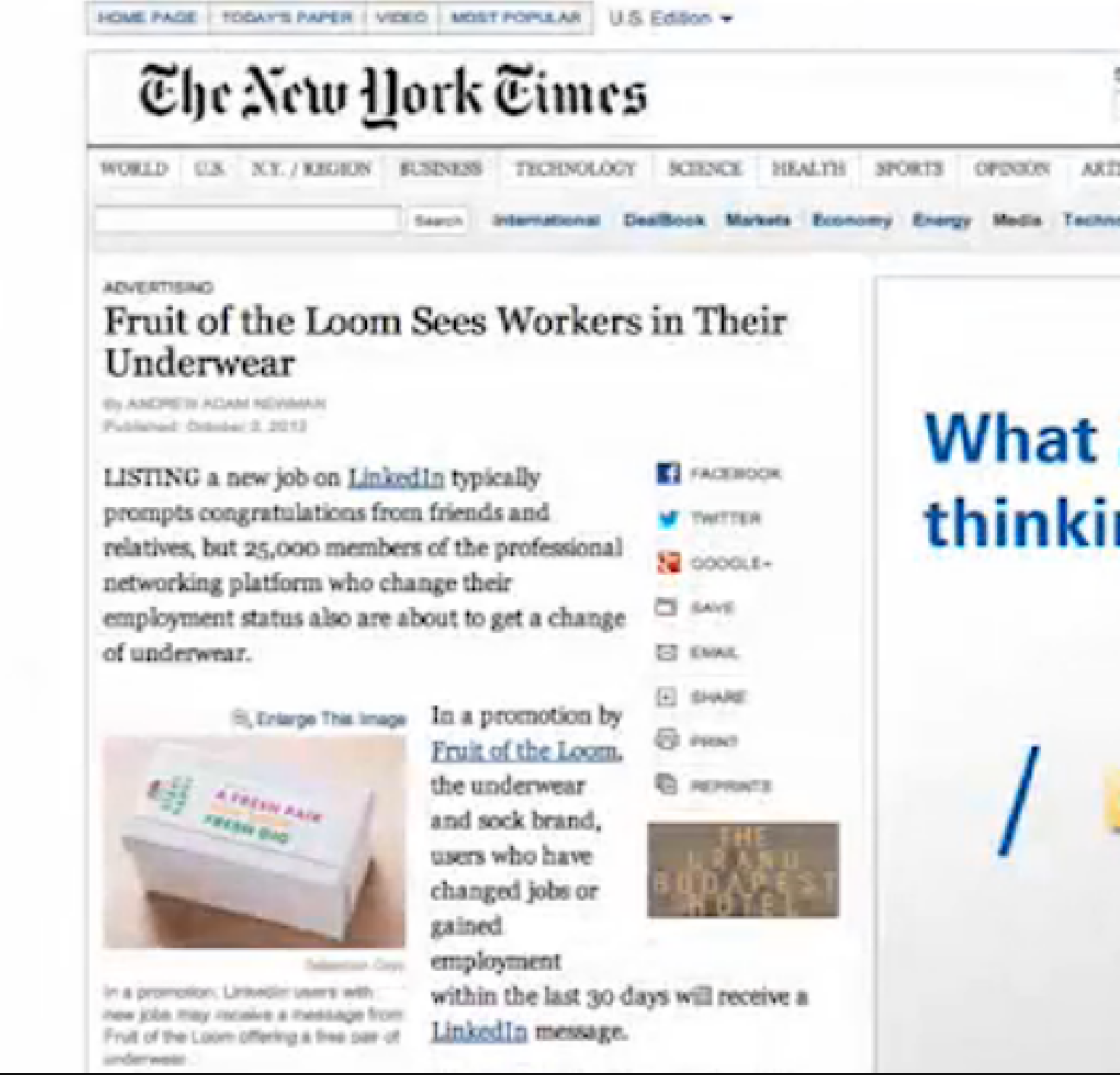 Fresh Gigs in The New York Times