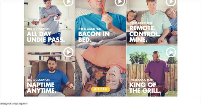 Fruit of the Loom - Father's Day Gif Registry