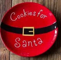 Cookies for Santa plate