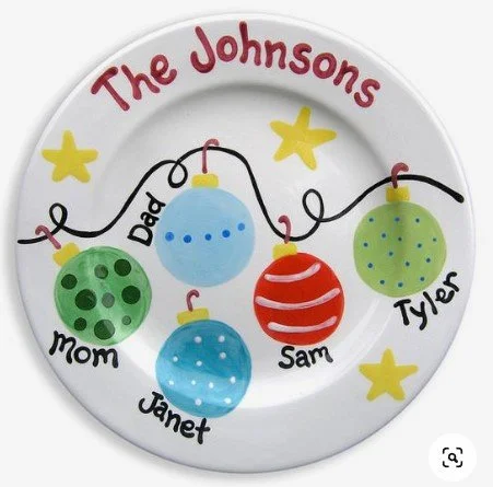 Family name plate for Christmas