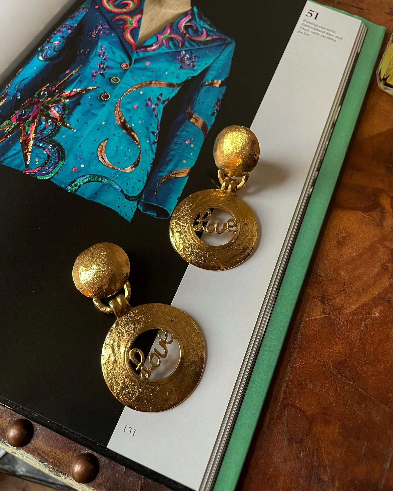 Yves Saint Laurent Vintage Robert Goossens Large Textured Medallion (rare vintage)