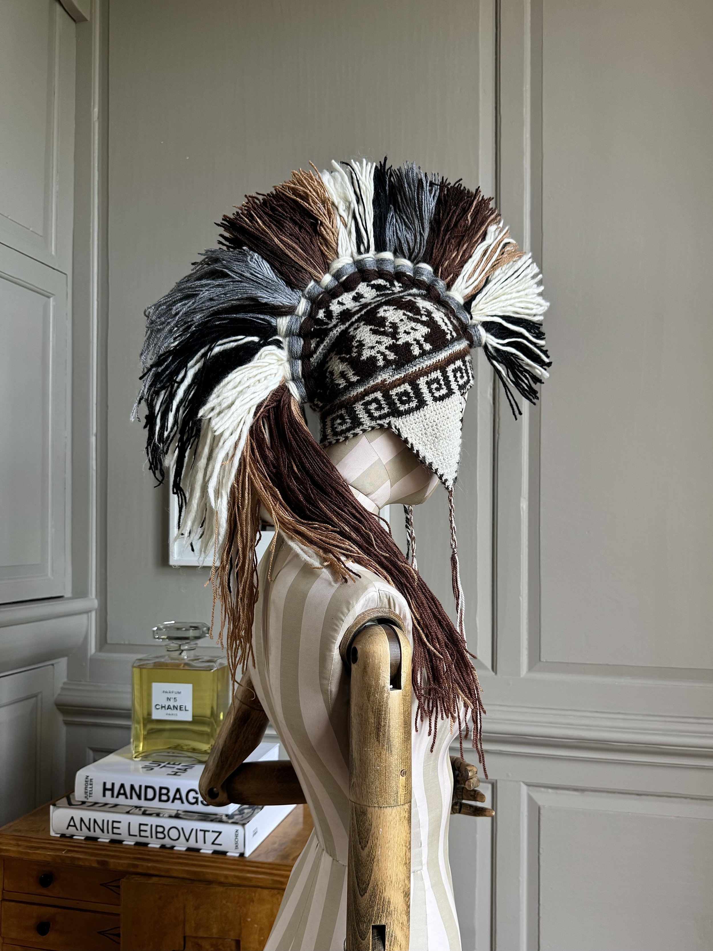 Ultra Rare Christian Dior John Galliano Ad campaign Knitted Mohawk "Funky Folklore Collection" A/w 2002-3 (Price Upon Request)