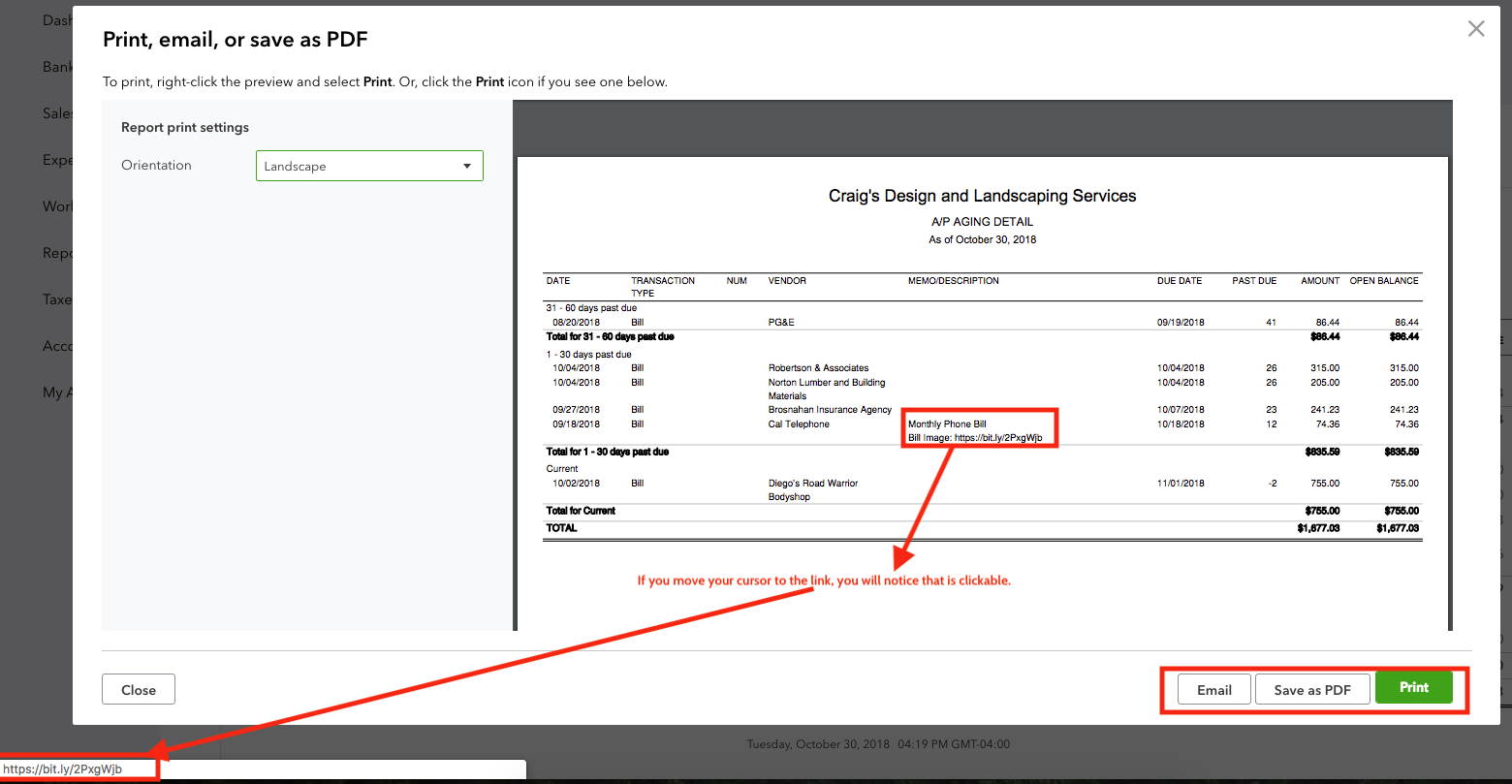 QuickBooks Online AP Aging Report Pdf View with Clickable attachment link.png