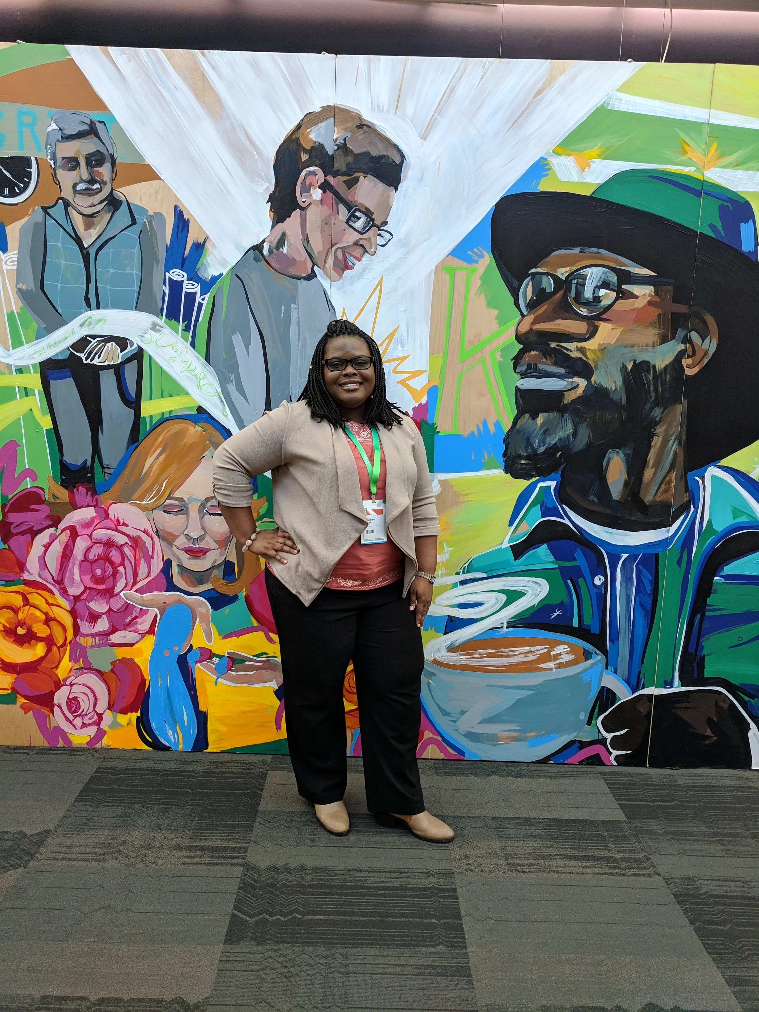 Ufuoma @ Mirror Art Wall - QB Connect 2018