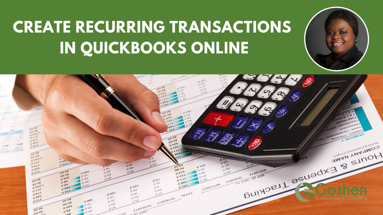 Recurring Transactions in QuickBooks Online