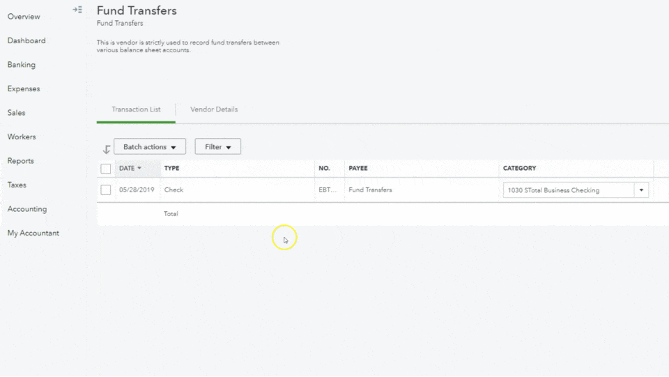 Run a Balance Sheet by Location Report to Verify Your Entry
