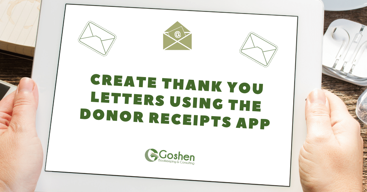 How to Create Giving Statements Using the Donor Receipts App