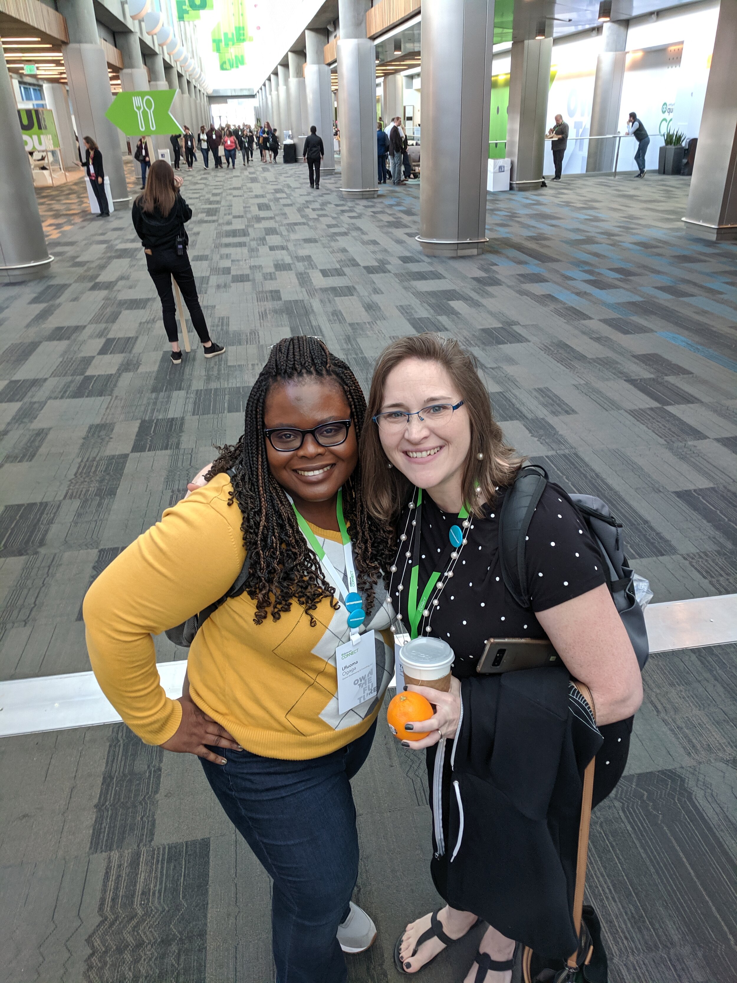 Ufuoma and Tonya Schulte at QB Connect 2019