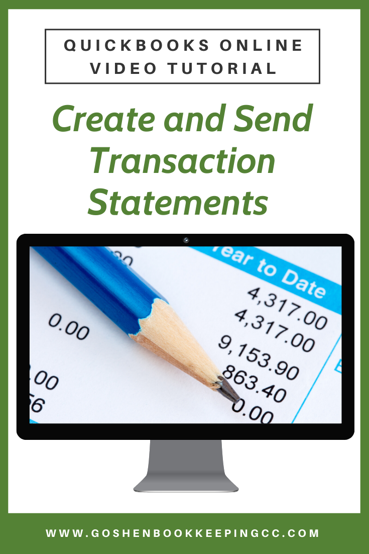 Create and Send Out Transaction Statements to Donors in QuickBooks Online