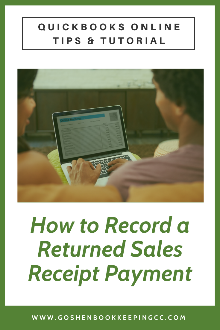 Record a Returned Customer's Sales Receipt Payment in QuickBooks Online