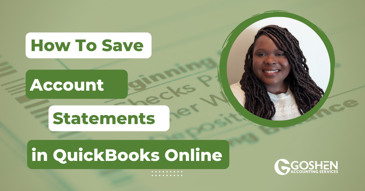 How to Save Account Statements in QuickBooks Online