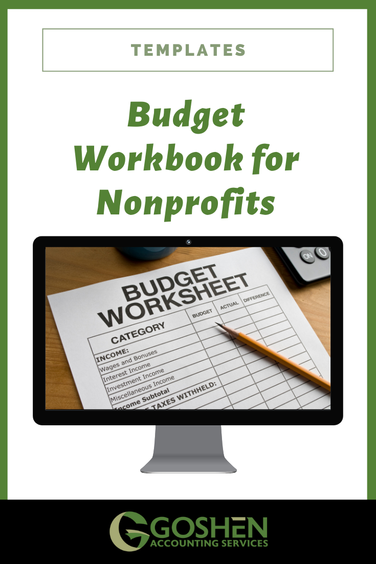 Goshen Accounting-Nonprofit Budget Workbook