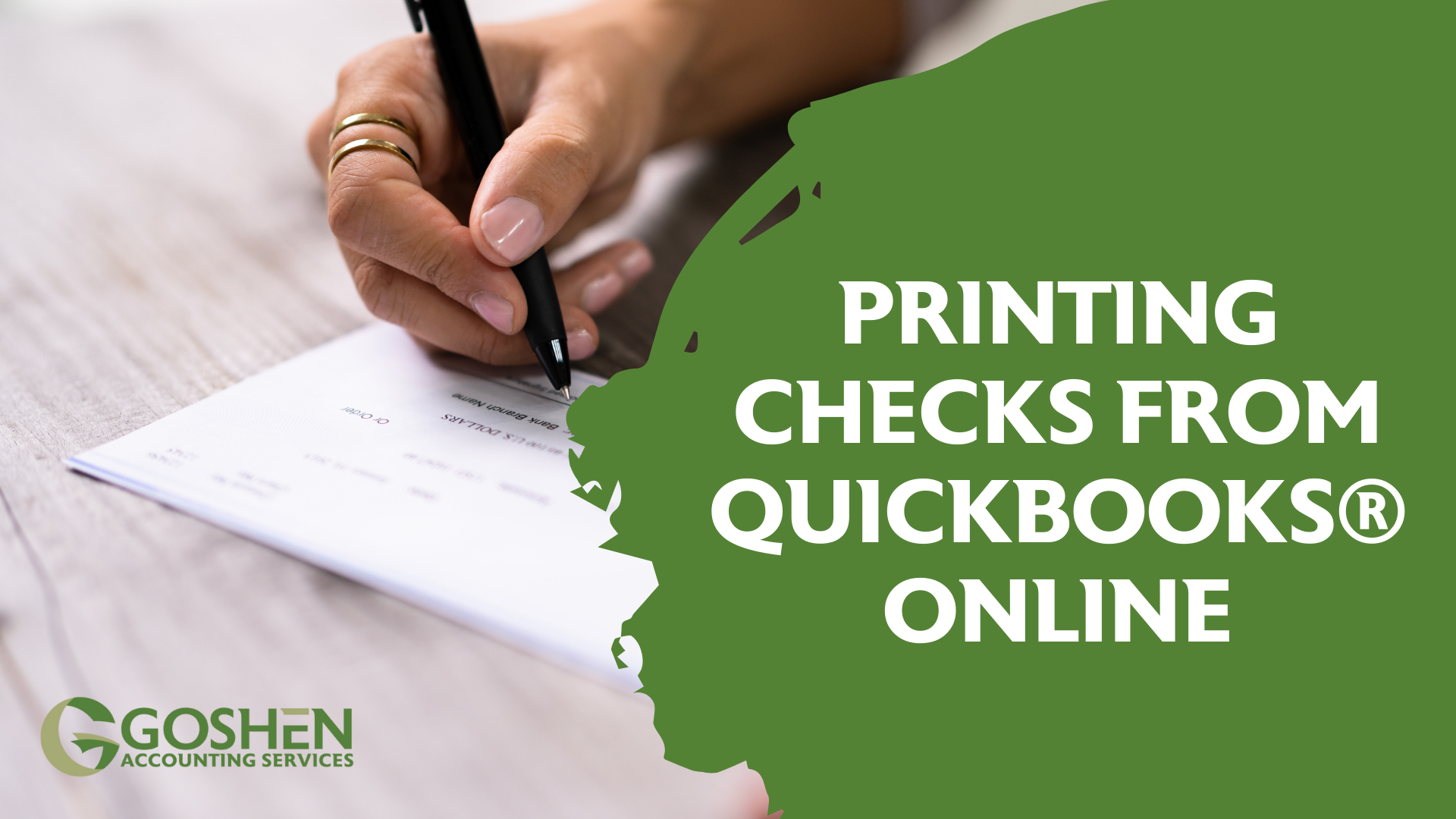 Printing Checks from QuickBooks® Online