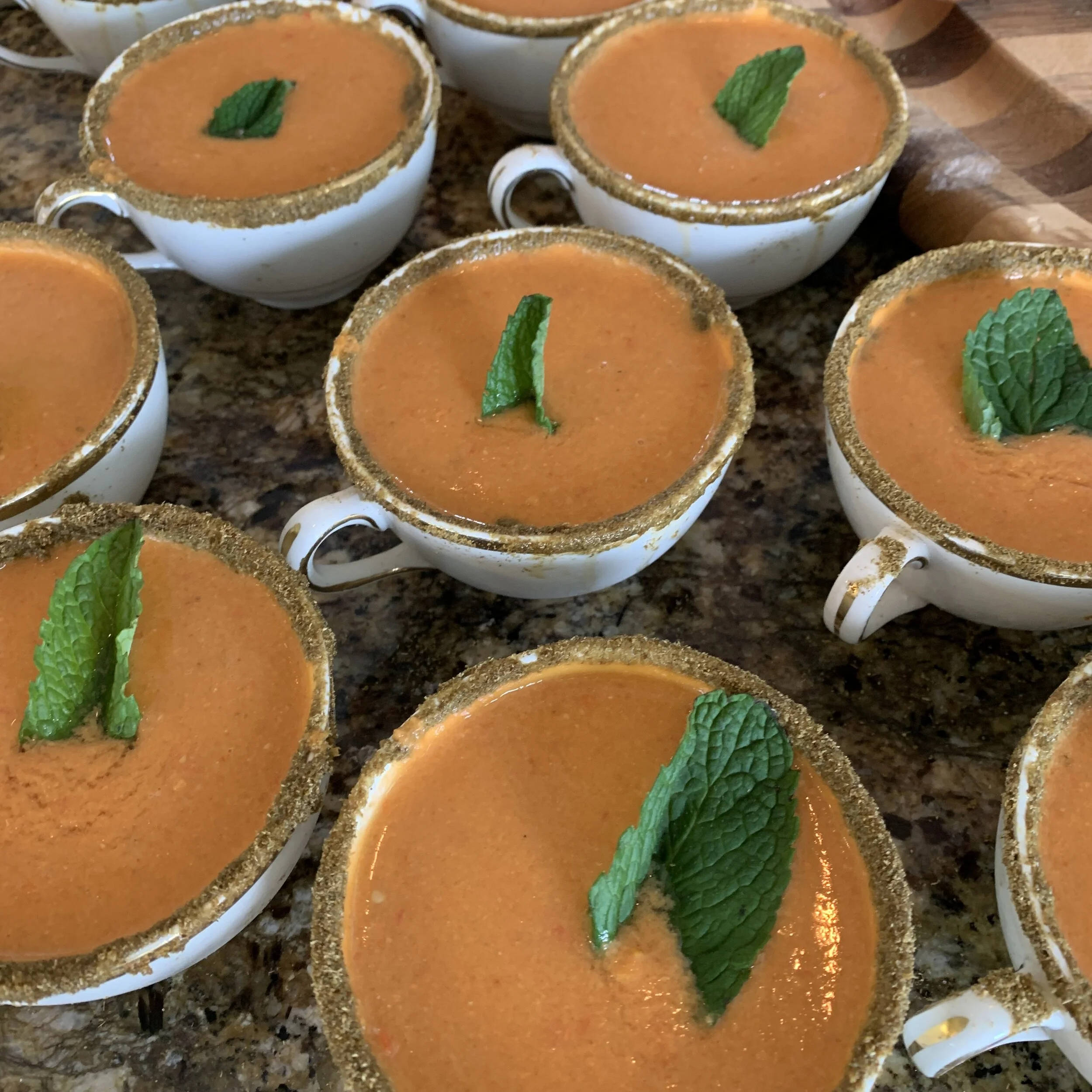 Lump Crab Claw & Heirloom Tomato Gazpacho (Chilled) - $10 per serving