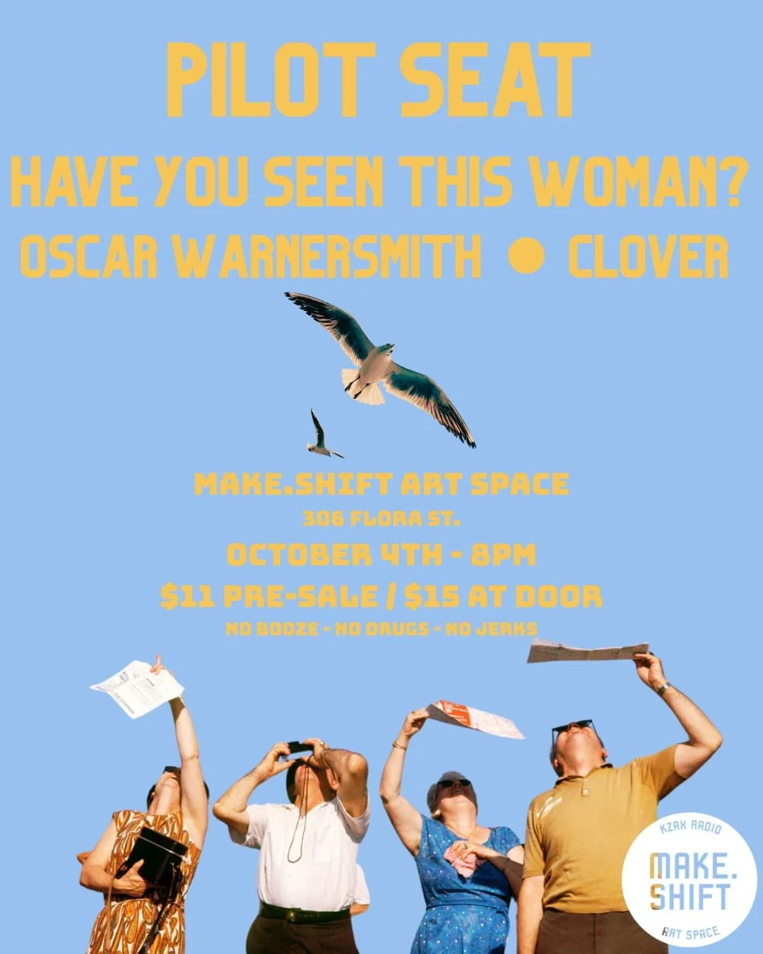 PILOT SEAT // HAVE YOU SEEN THIS WOMAN // OSCAR WARNERSMITH // CLOVER