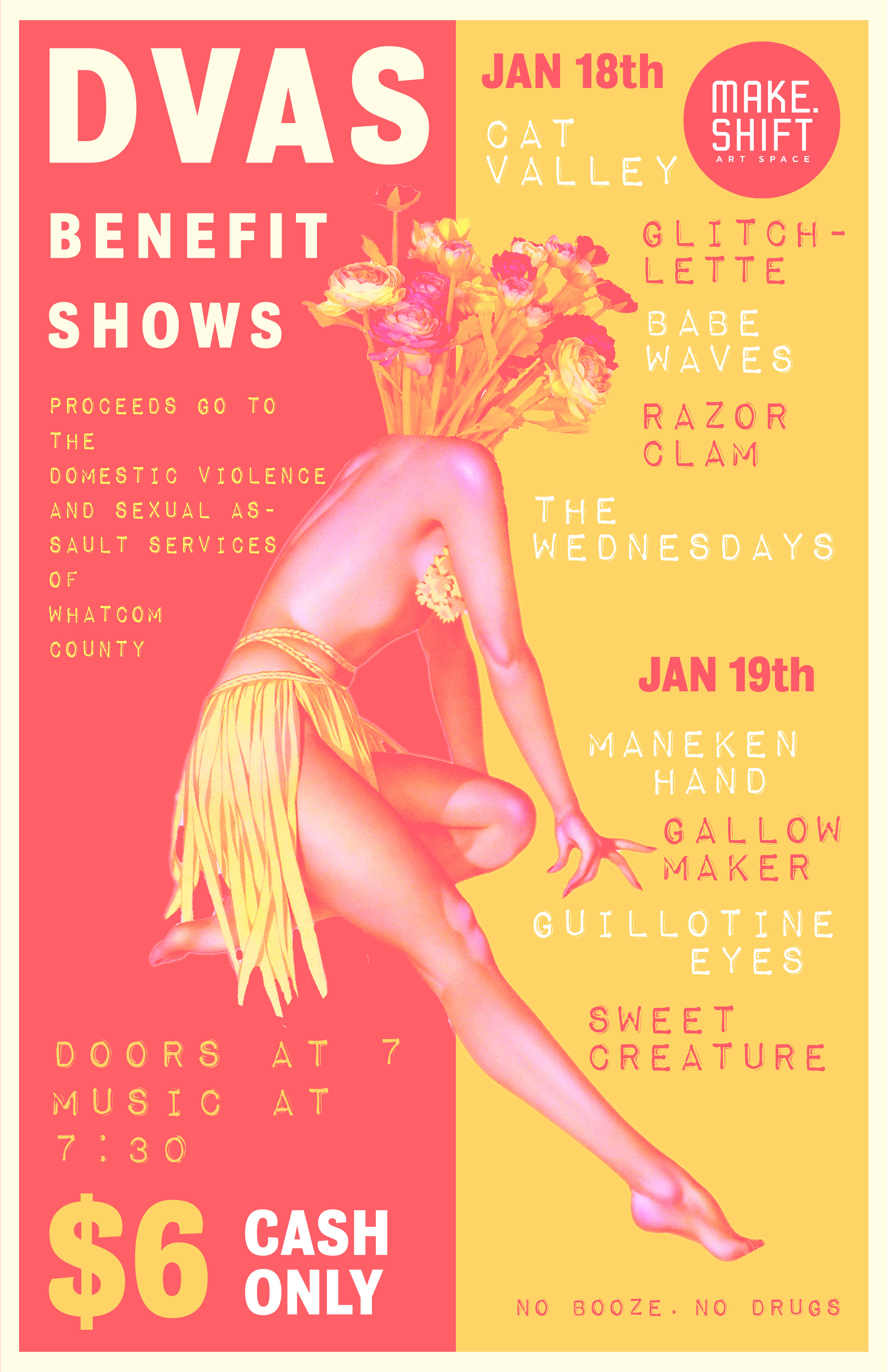 DVSAS Benefit Night 4: Maneken Hand, Guillotine Eyes, Gallowmaker, Sweet Creature