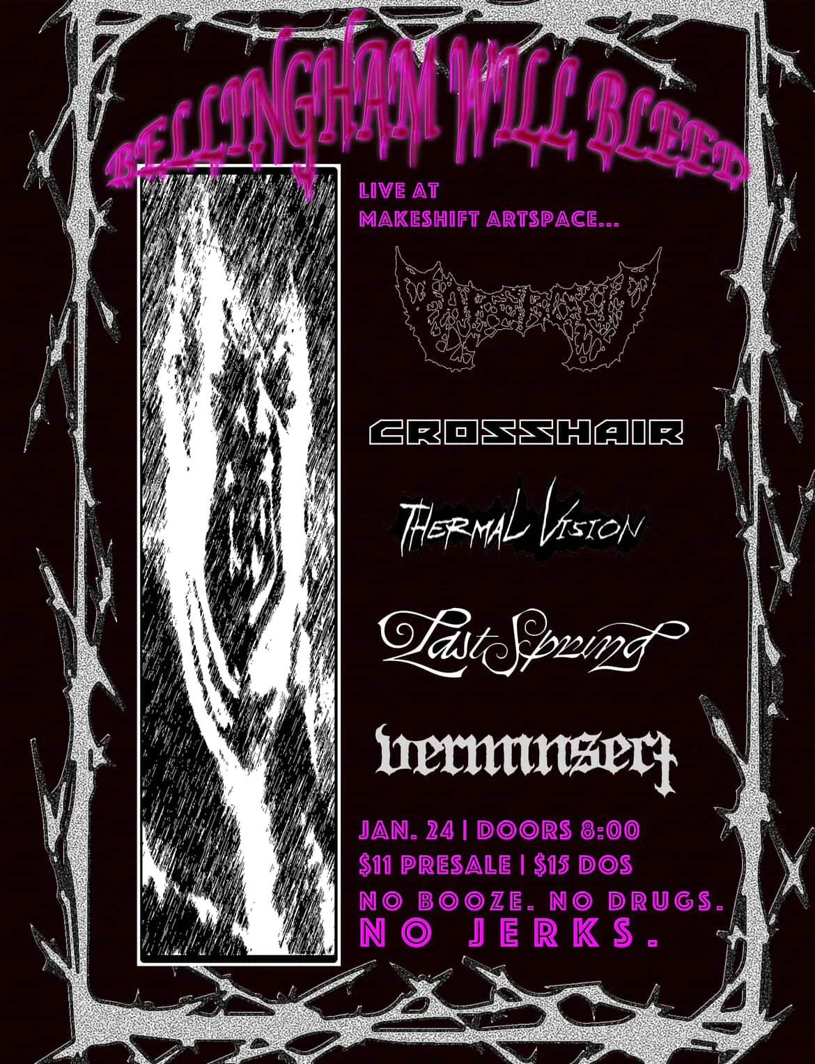 PAPERCLIP // CROSSHAIR // THERMAL VISION // LAST SPRING // VERMINSECT