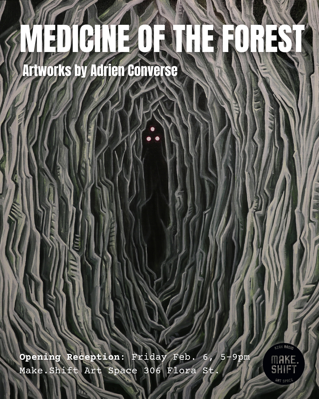 Medicine of the Forest-  Adrien Converse solo painting show 