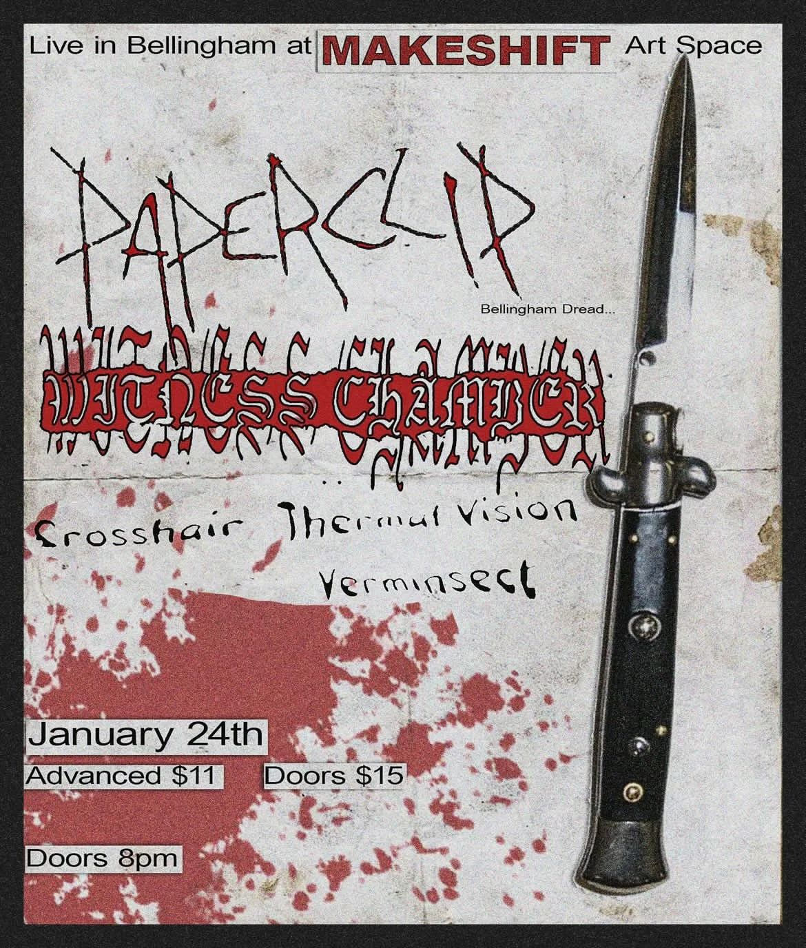 PAPERCLIP // CROSSHAIR // THERMAL VISION // WITNESS CHAMBER // VERMINSECT