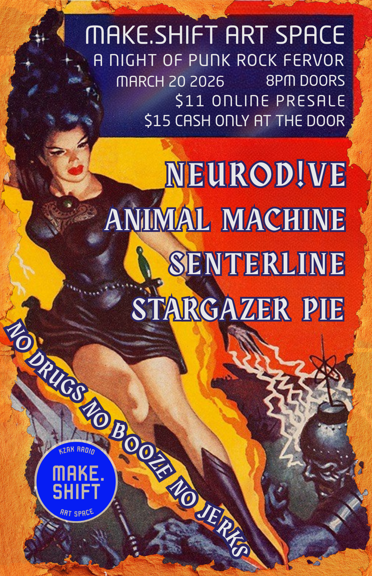 NEUROD!VE // ANIMAL MACHINE // SENTERLINE // STARGAZER PIE 