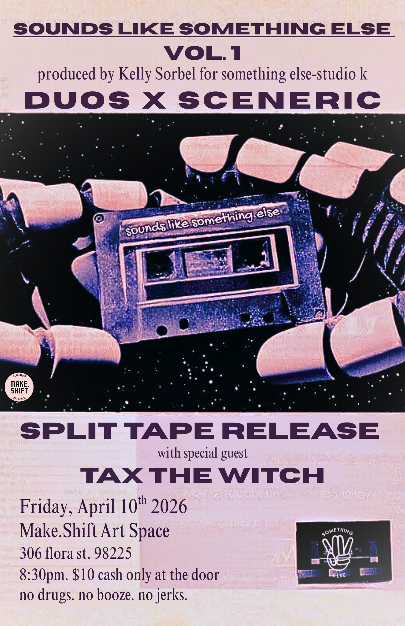 DUOS//SCENERIC SPLIT TAPE RELEASE WITH GUESTS//TAX THE WITCH 