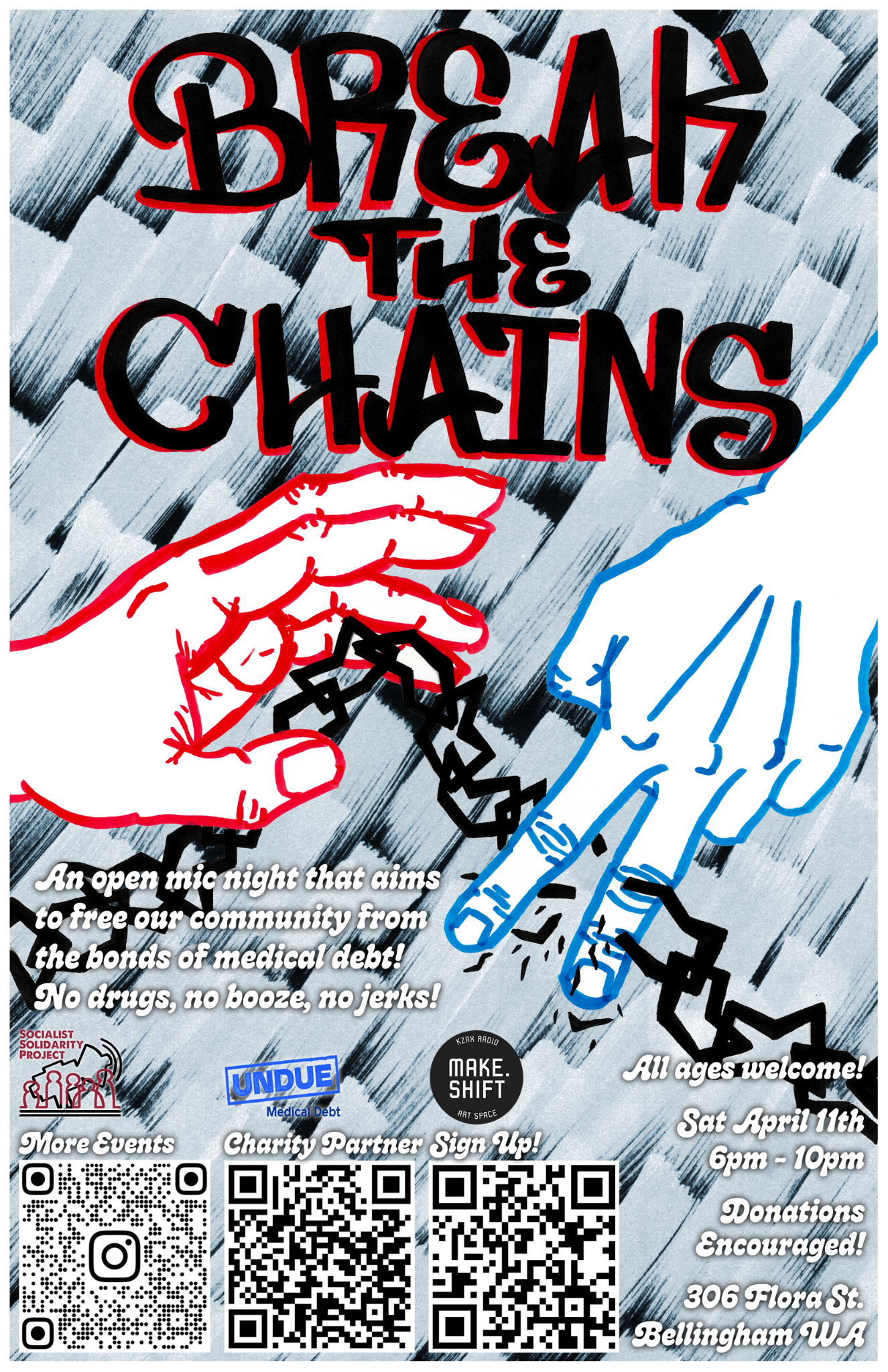 APRIL OPEN MIC - DONATIONS ENCOURAGED FOR MEDICAL DEBT RELIEF