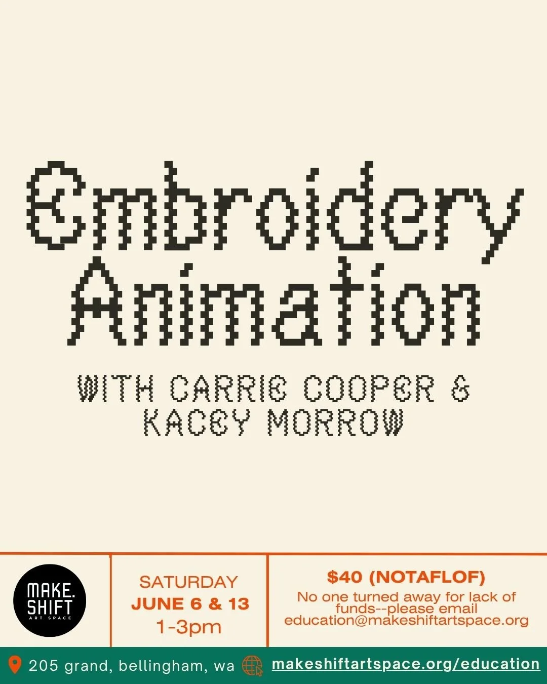Embroidery Animation Workshop (pt. 1)